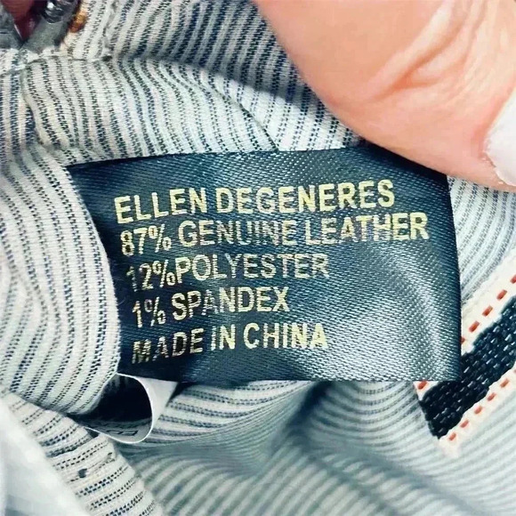 Ellen Degeneres Women's Brown Leather Crossbody Bag - Picture 5 of 12